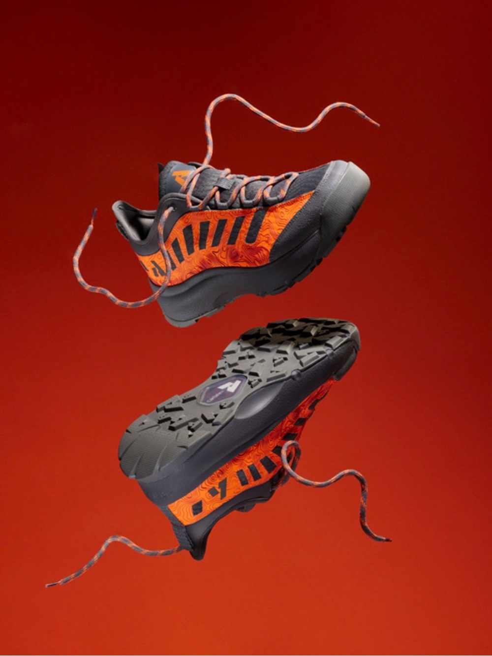 Eddie Bauer Men's Orange and Gray Trail Runners